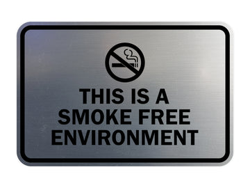 Signs ByLITA Classic Framed This Is A Smoke Free Environment Sign